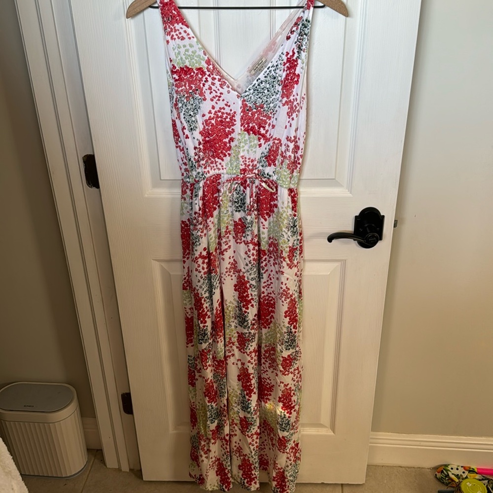 Lucky brand floral maxi dress XS